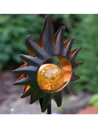Greenkey Garden Starburst Flamelight Solar Light