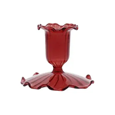 Red Candle Stick Holder Small