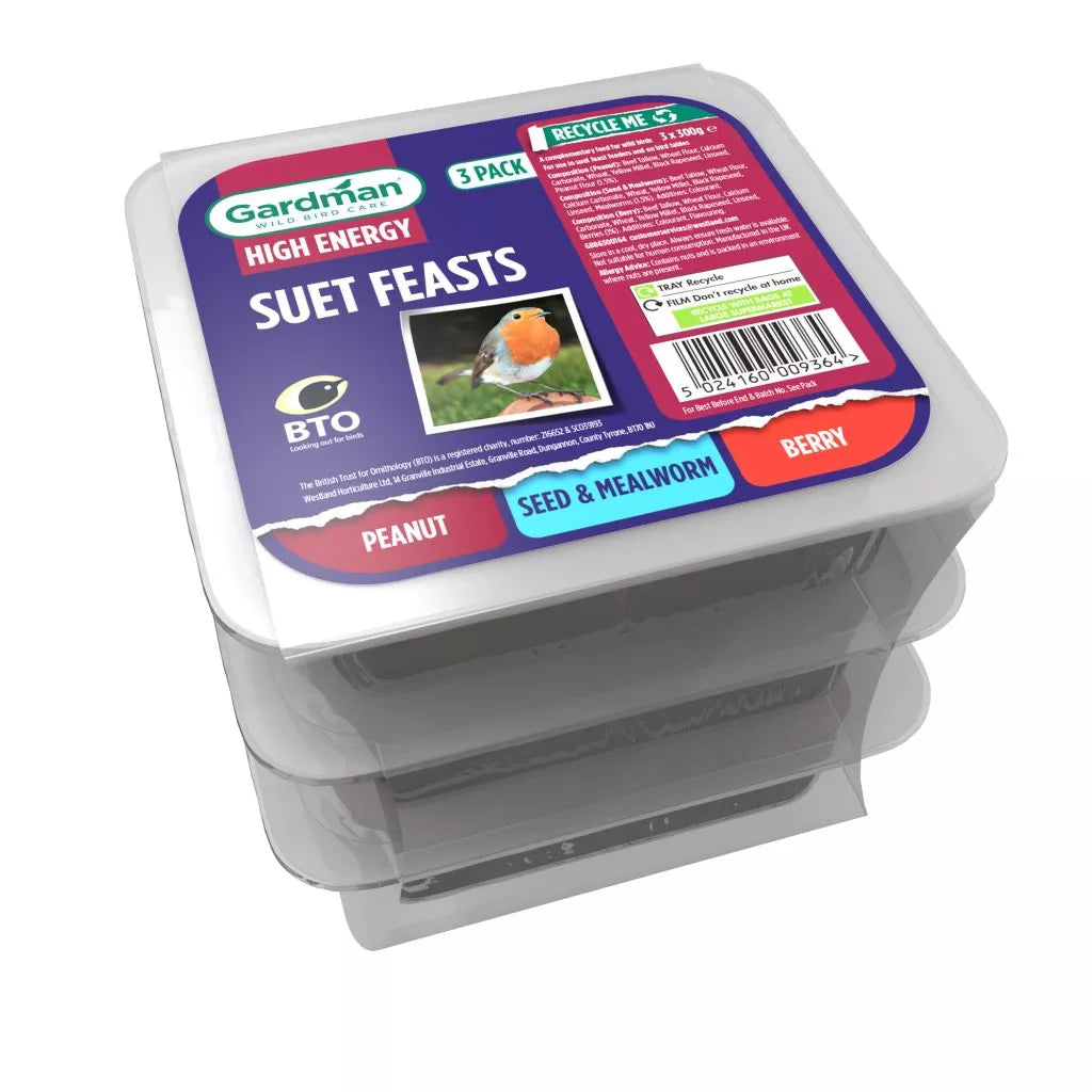 Gardman Suet Feast 3 Pack