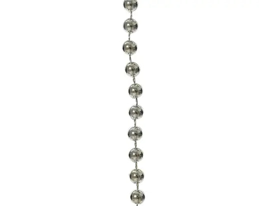 Bead Garland Shiny Silver L1000cm