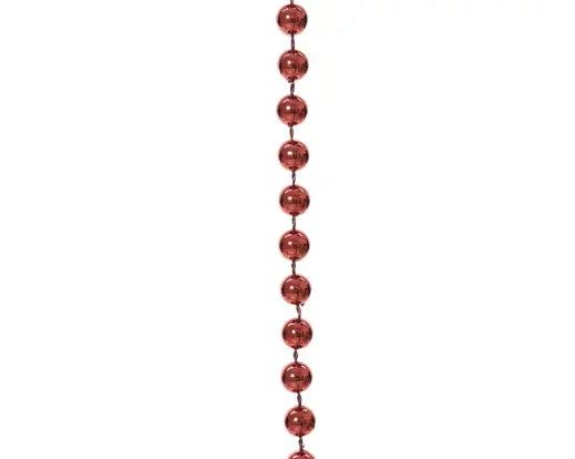 Decoris Bead Garland Christmas Red 1000cm