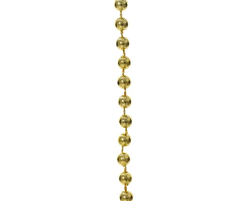 Kaemingk Bead Garland Polystyrene Shiny Light Gold L1000cm