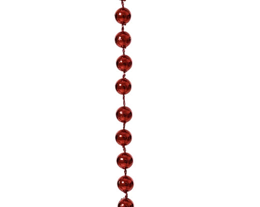 Kaemingk Bead Garland Polystyrene Shiny Oxblood L1000cm