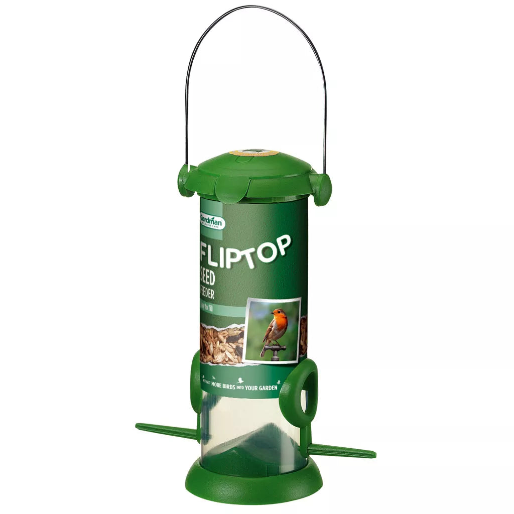 Gardman Flip Top Seed Feeder Small 20cm