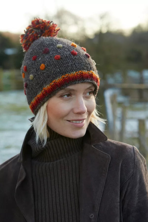 Pachamama Montpellier Bobble Beanie Bark