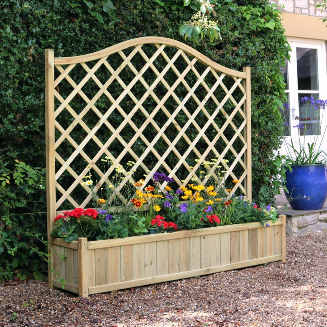 Zest 4 Leisure York Planter 1.8m x 0.4m x 1.65m