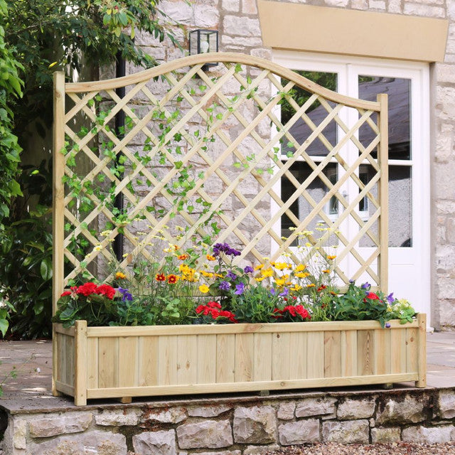 Zest 4 Leisure York Planter 1.8m x 0.4m x 1.65m