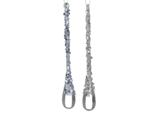 Decoris Drops Frosted 16.5cm Single Assorted