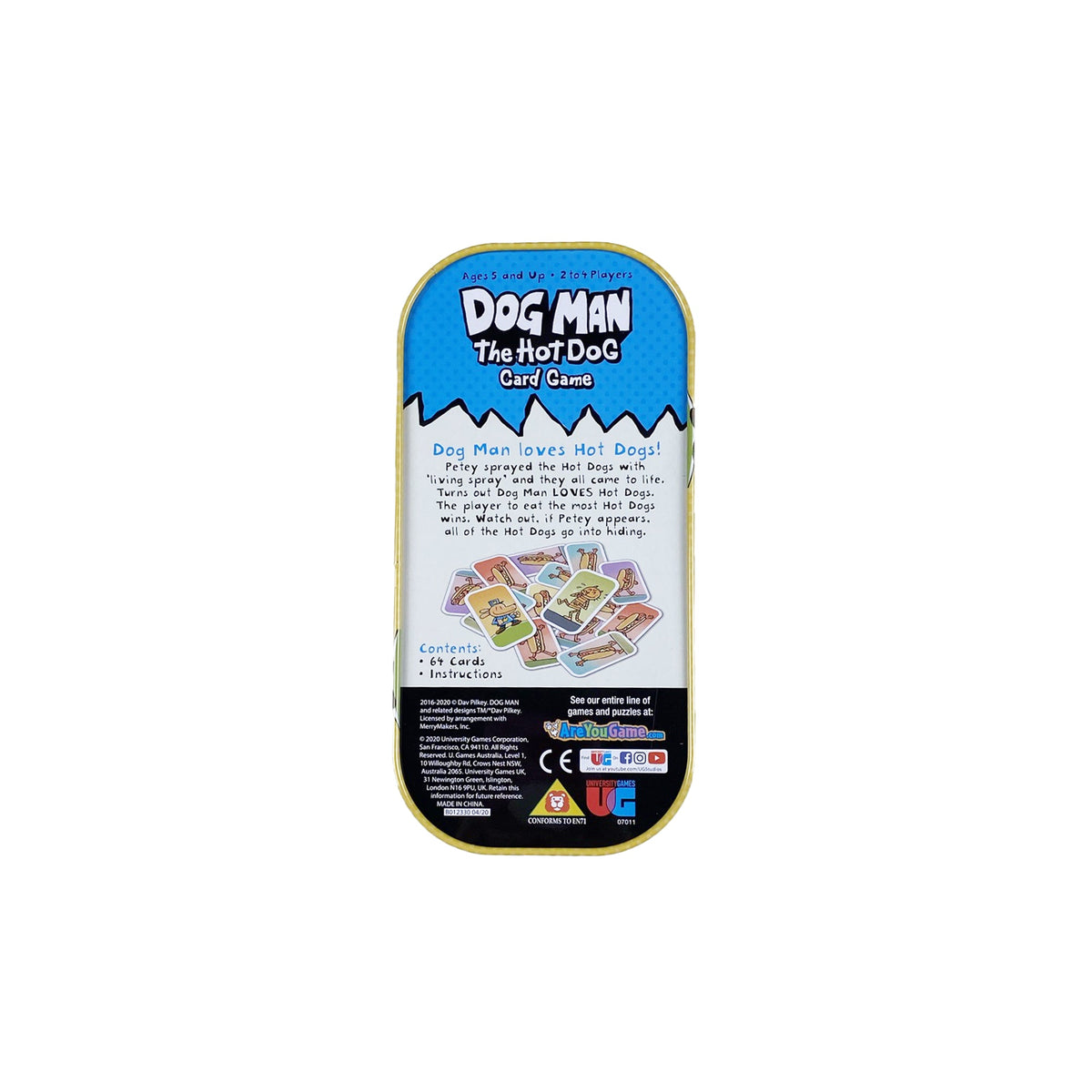 University Games Dog Man The Hot Dog Card Game