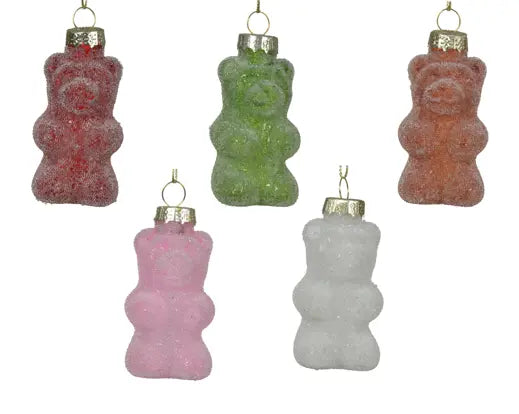 Bear Glass With Beads Pack Of 5