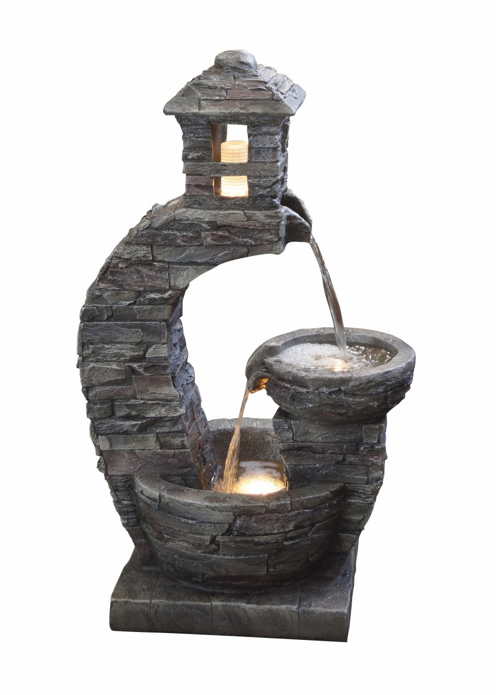 Hamac Stone Pouring Lantern Water Feature