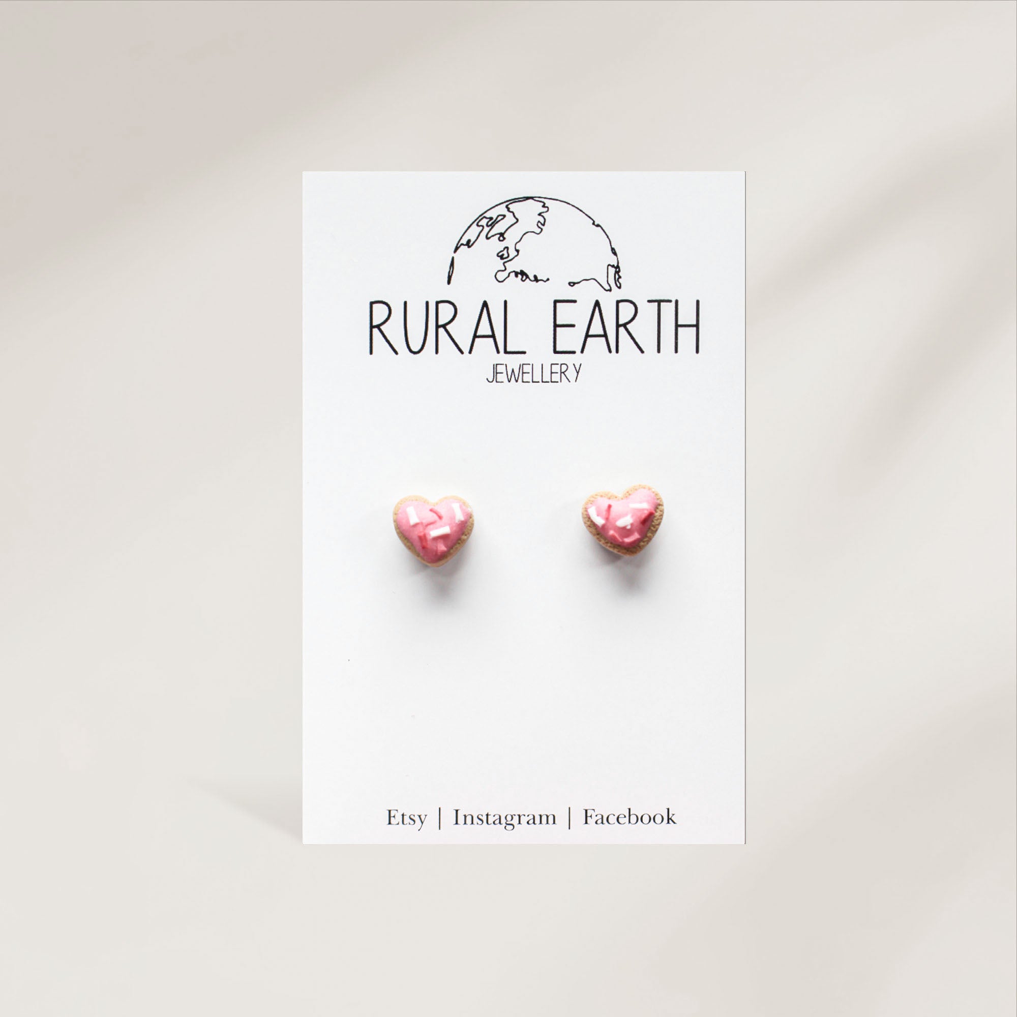 Rural Earth Sugar Cookie Stud Earrings