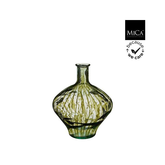 Mica Palermo Recycled Glass Vase Green 46cm