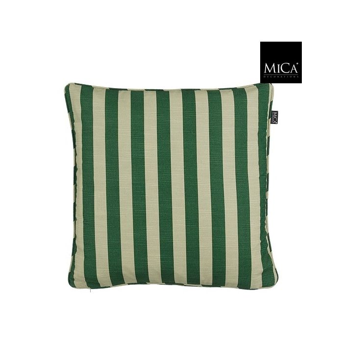 Mica Kim Garden Cushion Green Stripe