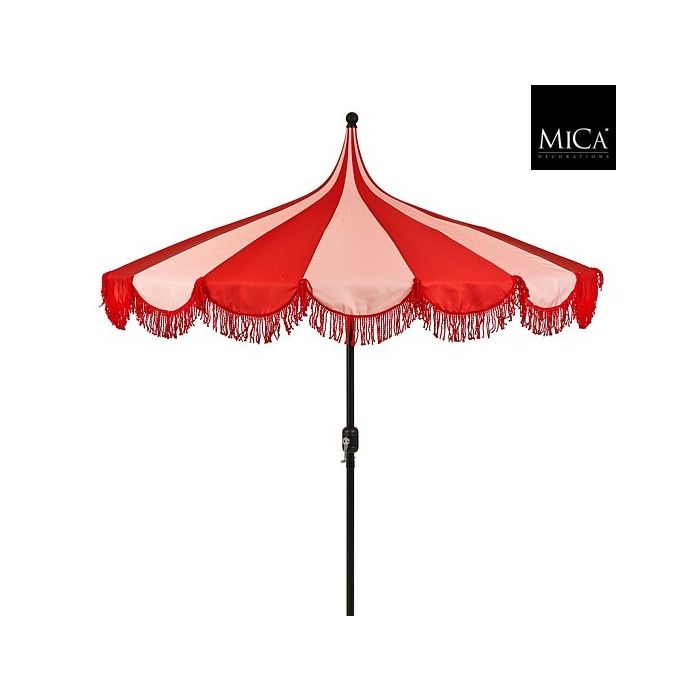 Kim Stripe Parasol Red