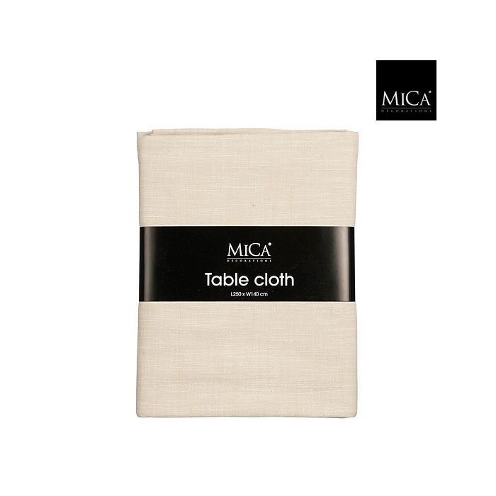 Mica Dominic Organic Cotton Table Cloth Off White