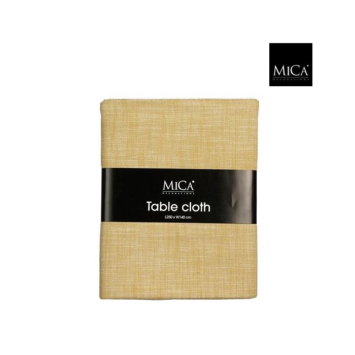 Mica Dominic Organic Cotton Table Cloth Yellow