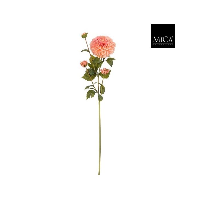 Mica Artificial Dahlia Stem Pink Real Touch 78cm