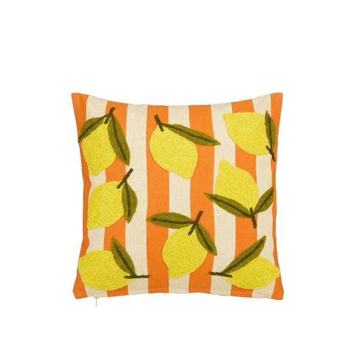 Mica Lemon Cotton Cushion