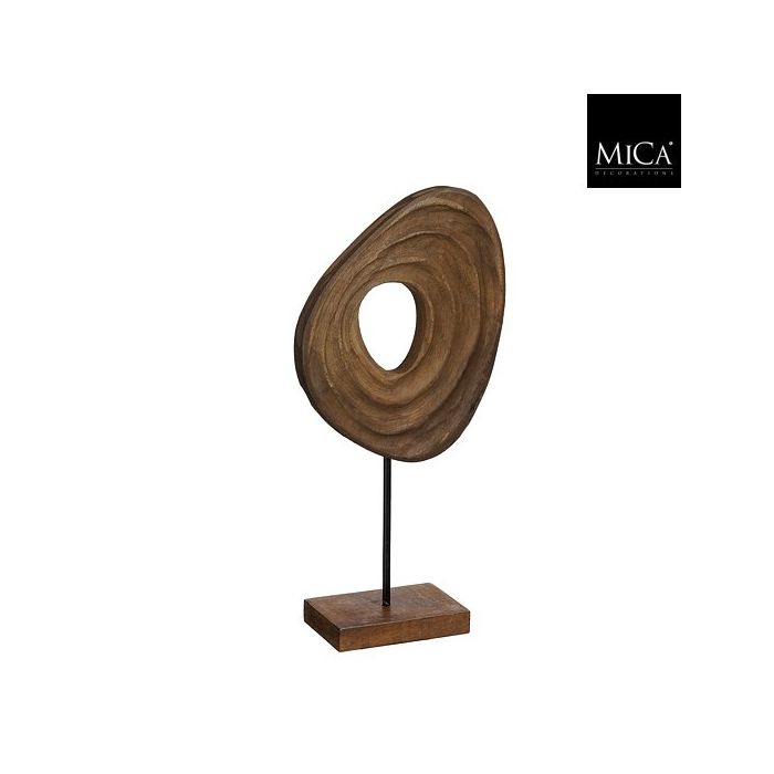 Mica Patta Mango Wood Abstract Decor 50cm
