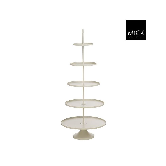Mica Tiered Stand Off White 167 x 70cm