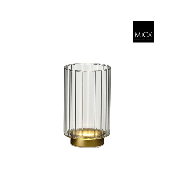 Mica Neil Battery LED Table Lamp Gold 17cm