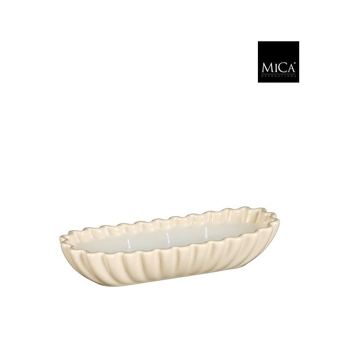 Long Shell Bowl Candle Cream