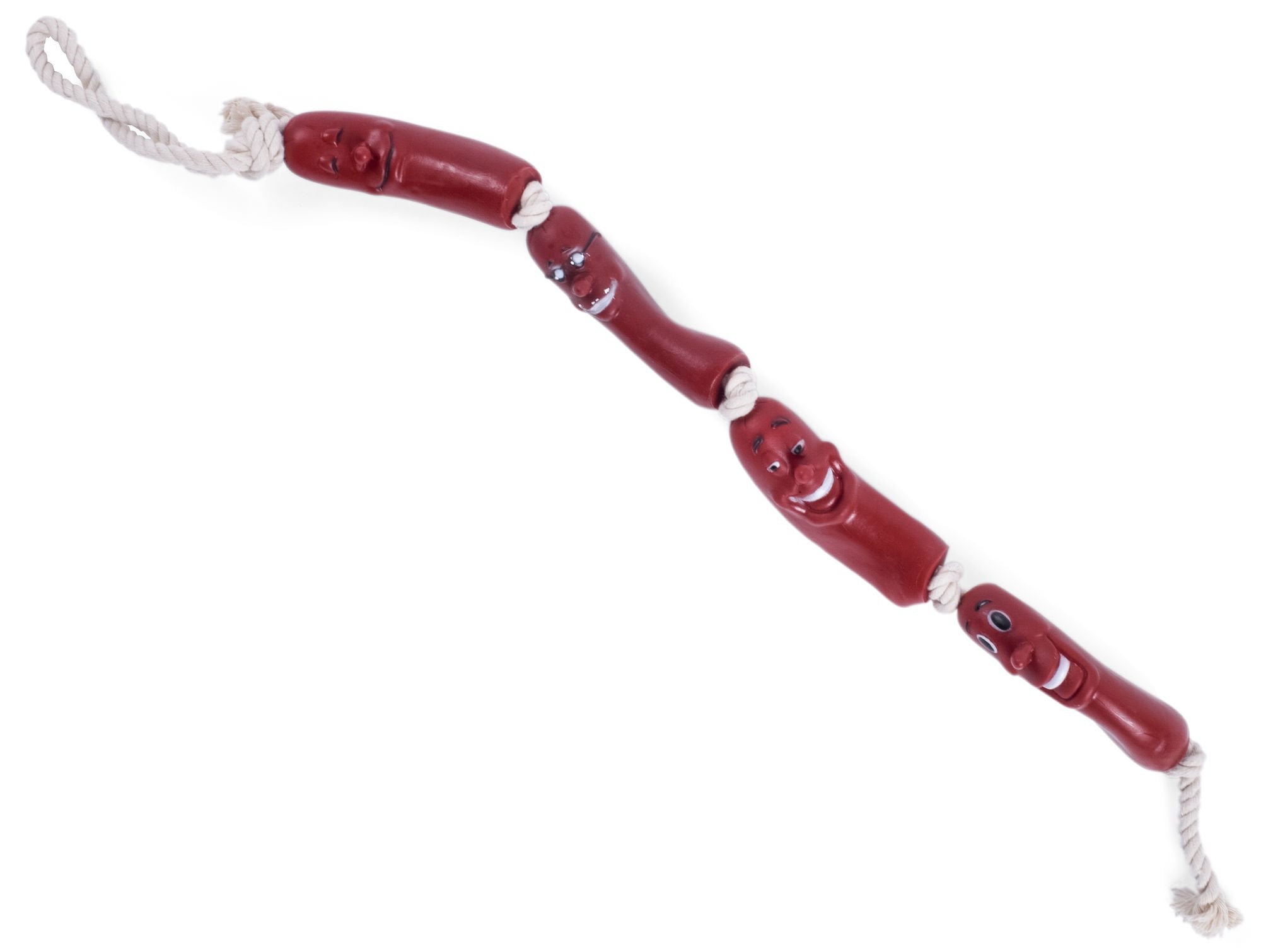 Petface Buddies Sausage On A Rope Dog Toy