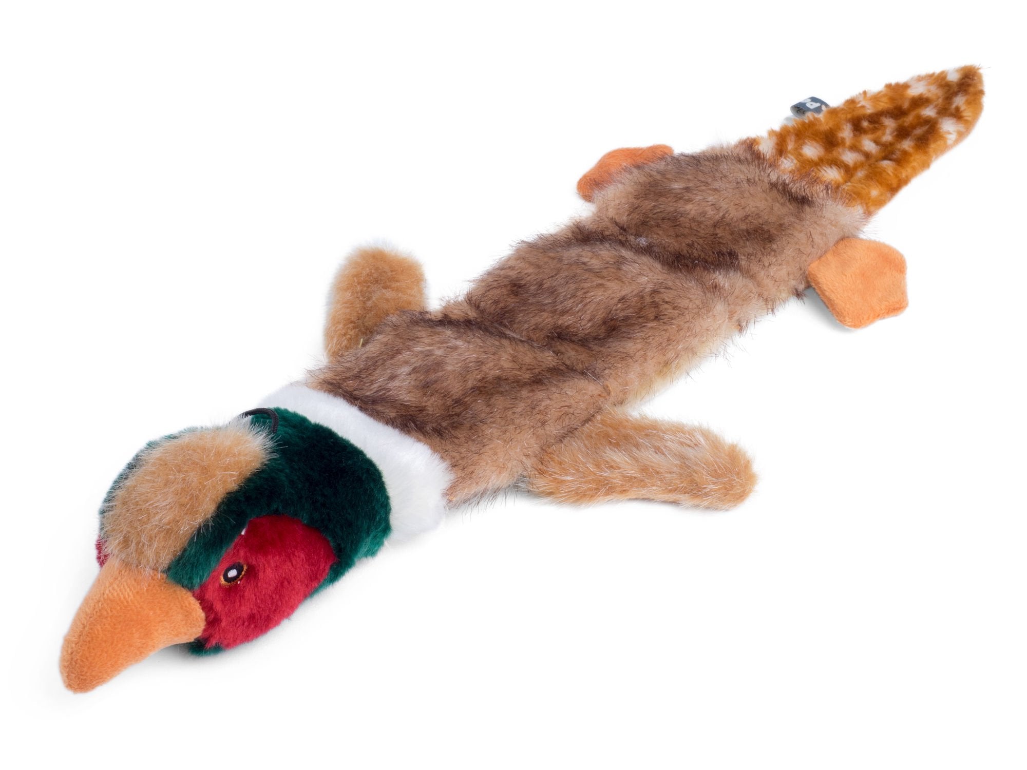 Petface Multi-Squeak Pheasant Plush Dog Toy