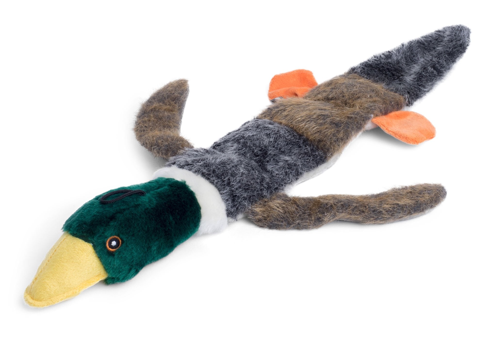 Petface Multi-Squeak Duck Plush Dog Toy
