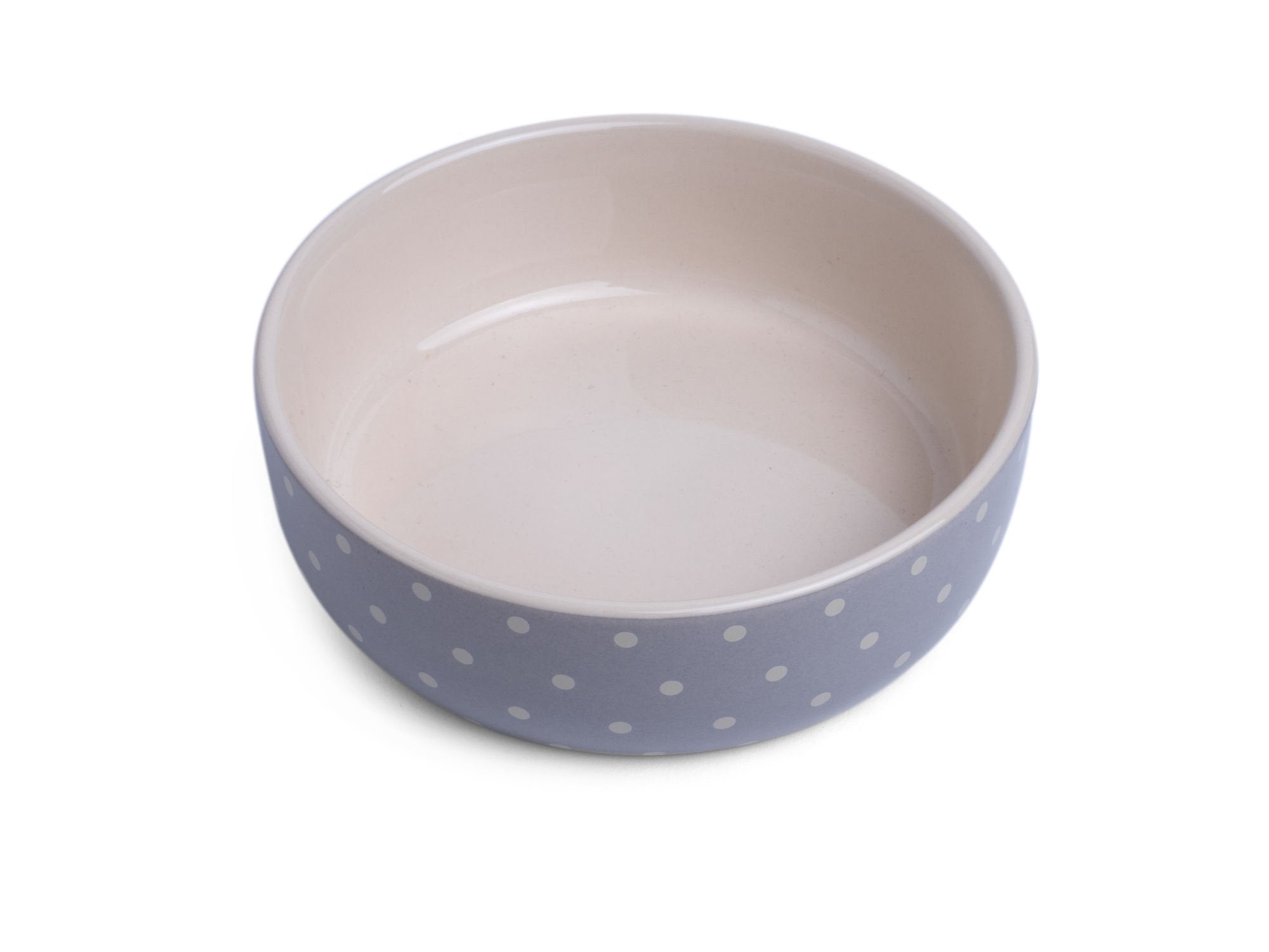 Petface Grey Dots Ceramic Bowl