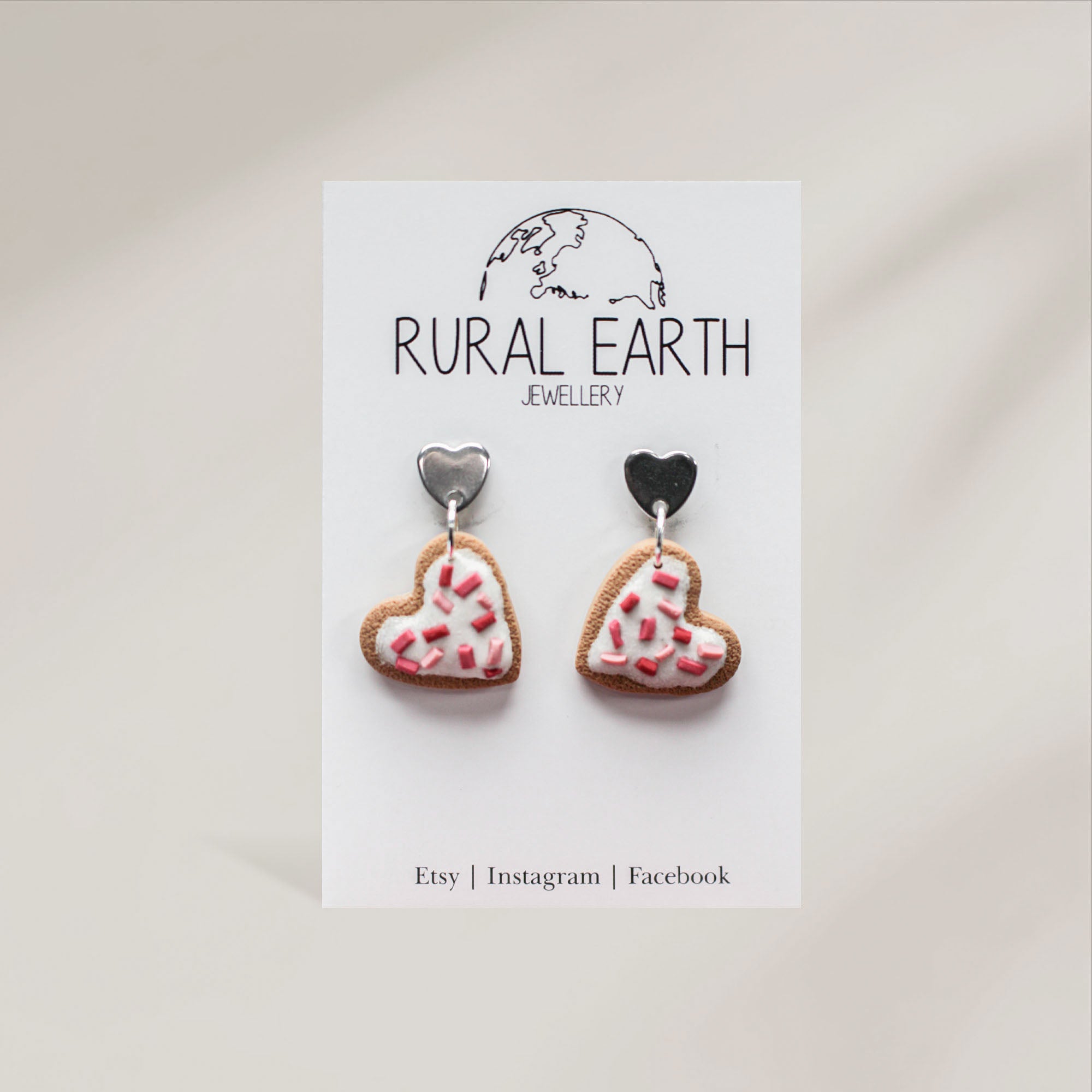Rural Earth Sugar Cookie Drop  Earrings