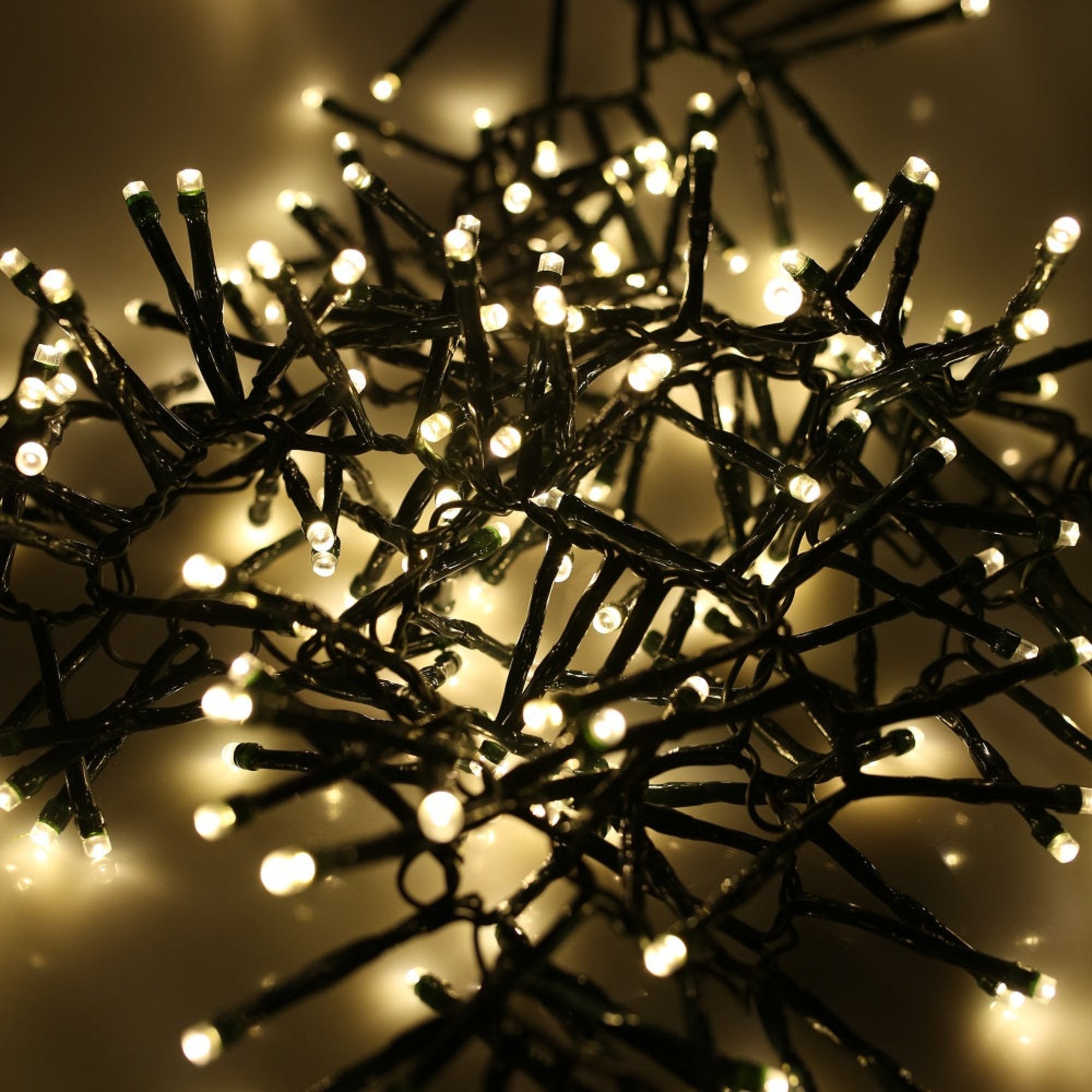 Noma Warm White Multifunction Cluster Lights With Green Cable