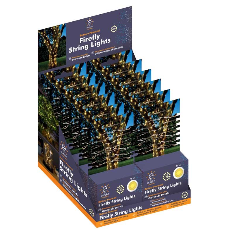 Smart Garden 50 Warm White Battery Firefly Strings