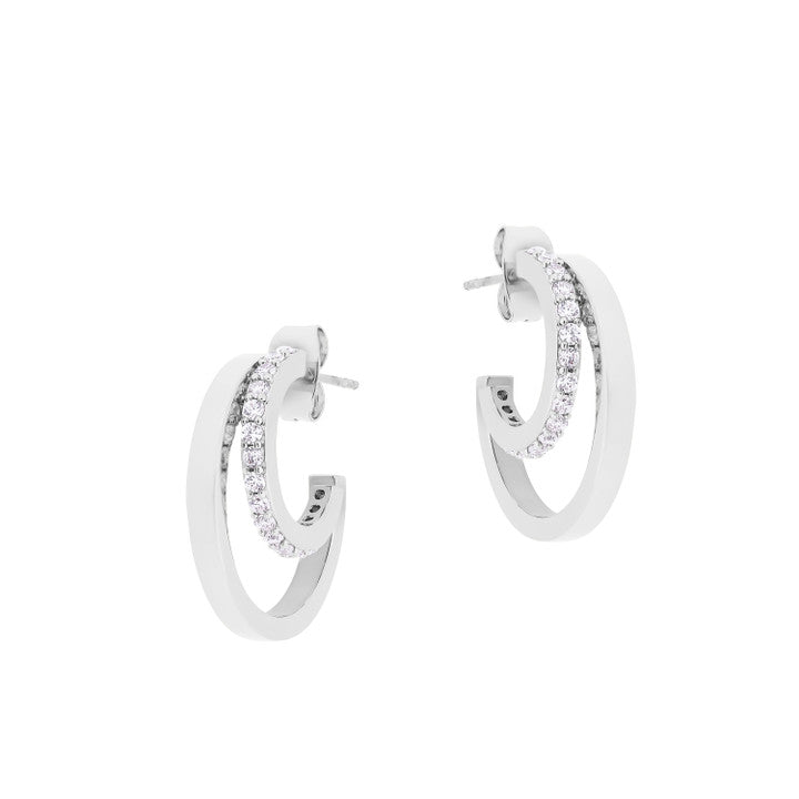 Tipperary TC Double C Earrings Silver