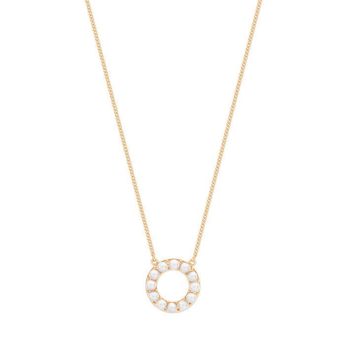 Tipperary TC Circle Of Pearl Pendant Gold