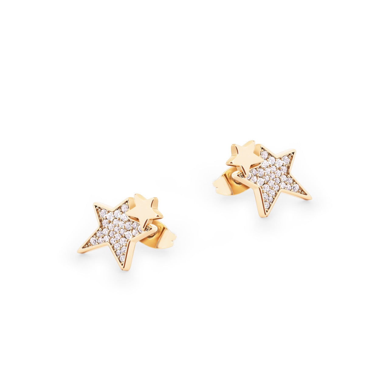 Tipperary Tc Double Star Earrings Gold