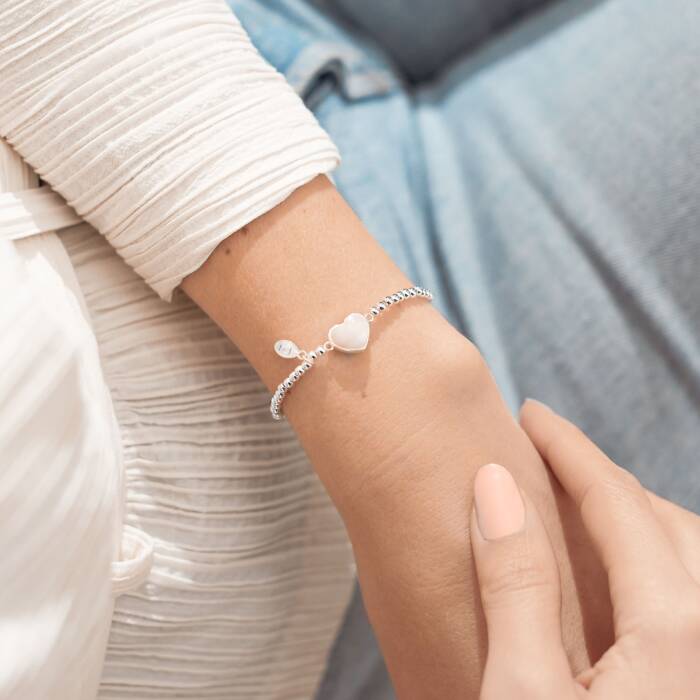 Joma Jewellery | A Little 'Marvellous Mum' Stretch Bracelet in Silver Plating