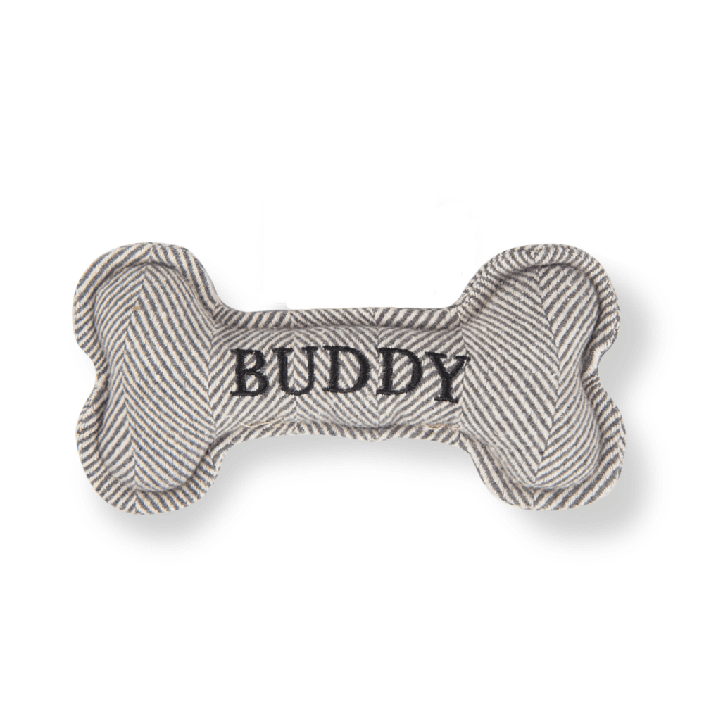 History & Heraldry Personalised Squeaky Bone Dog Toy