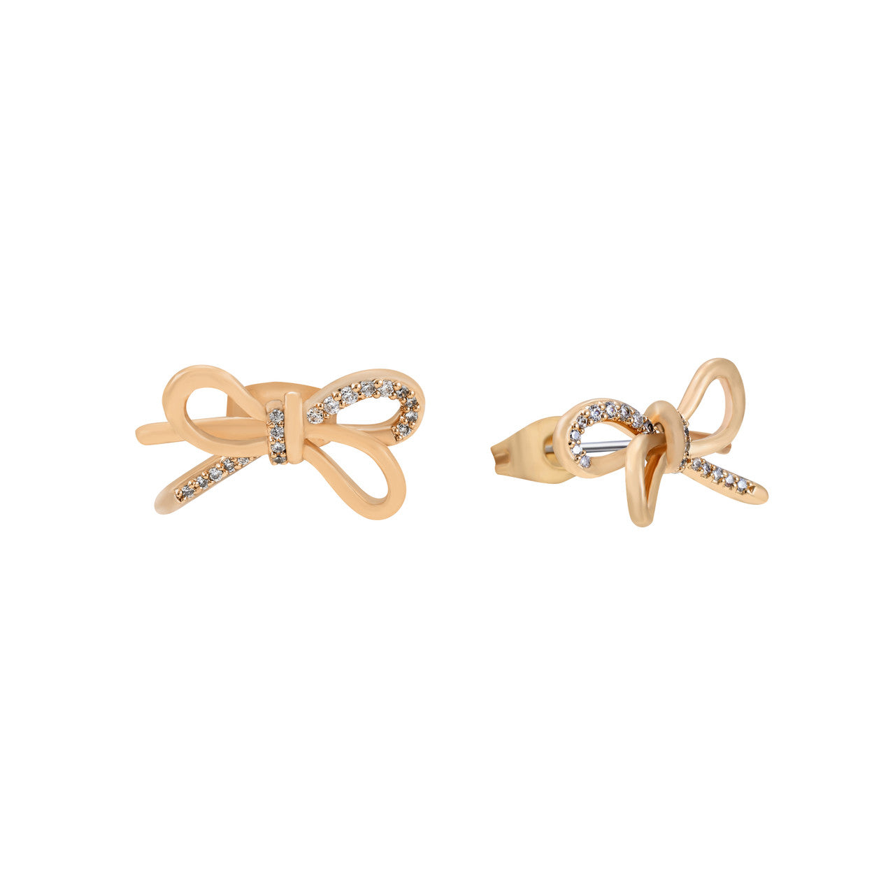 Tipperary Crystal Bow - Stud Earrings Gold
