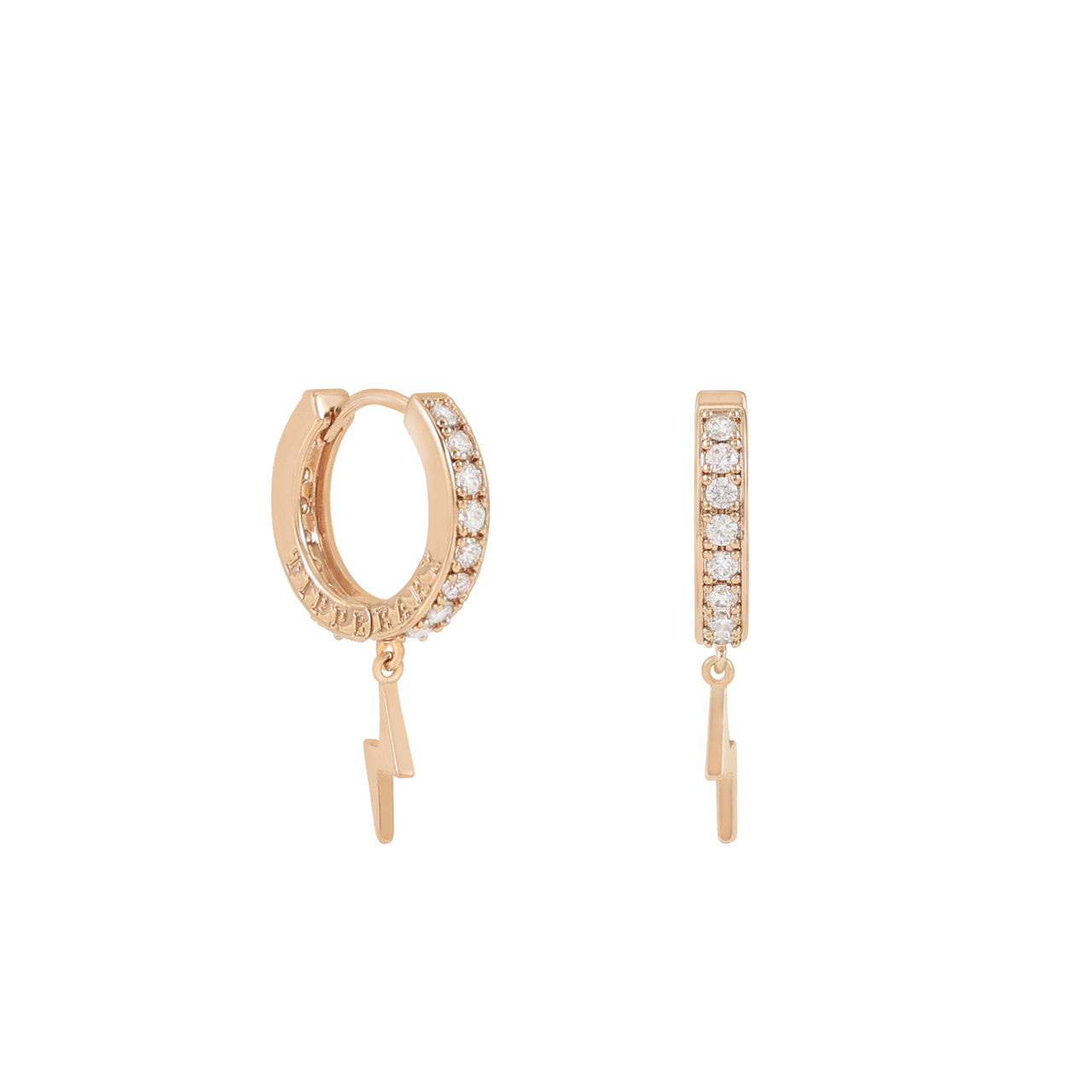 Tipperary Crystal Lightning - Hoop Earrings Gold