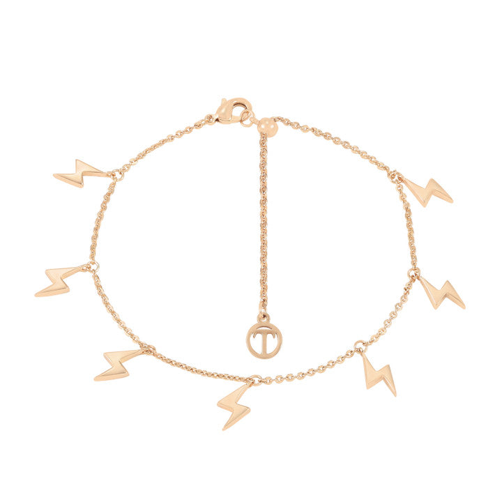 Tipperary Crystal Lightning - Seven Bolt Bracelet Gold