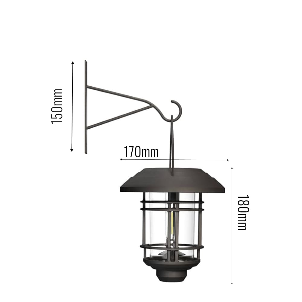Solar Centre Hadleigh Hanging Solar Wall Light