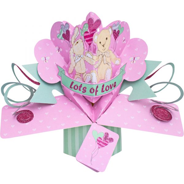 Suki 3D Pop Up Love Card – Lots of Love