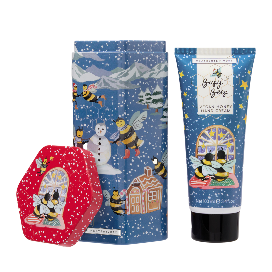 Heathcote & Ivory Busy Bees Thyme & Honey Hand Cream in Tin