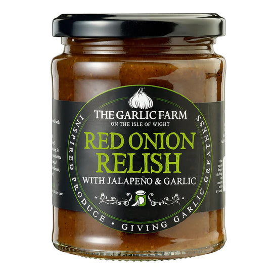 The Garlic Farm Red Onion Relish with Jalapeno & Garlic 310g