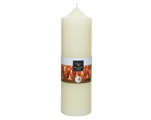 Church Candle Wax Ivory 25cm