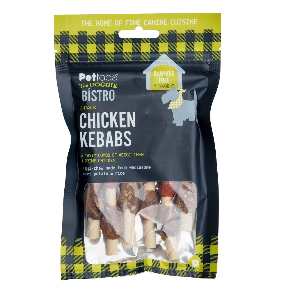 Pet Face Doggie Bistro Chicken Kebab 6 Pack