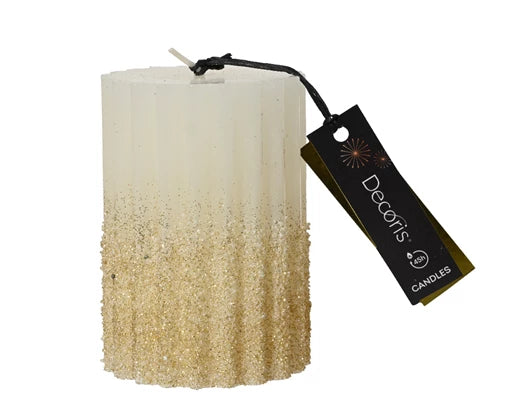 Kaemingk Pillar Candle Paraffin Wool White