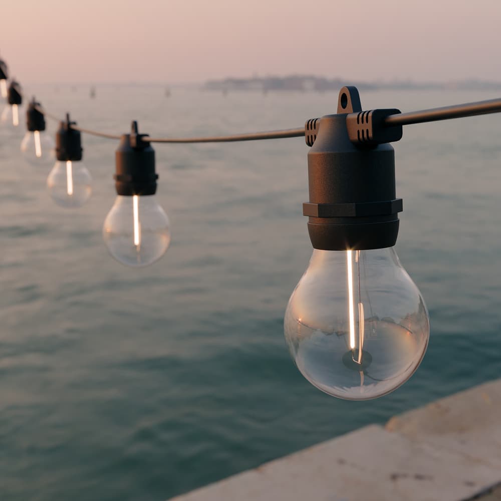 Solar Centre Edinburgh USB Solar Festoon Lights (Set Of 10)